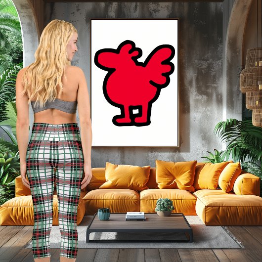 Elegantes schottisches Kulturerbe Kariert Tartan M Capri Leggings