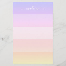 Elegantes Schreibgerät mit gestreiften Namen in Re Briefpapier