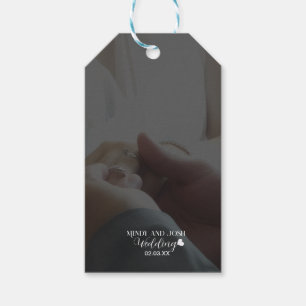 Elegantes Schrift-Herz-Foto Geschenkanhänger