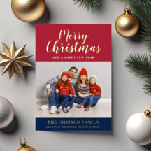 Elegantes Schriftfoto Frohe Weihnachten