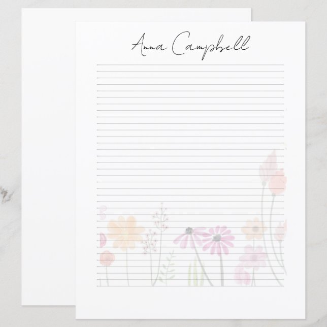 Elegantes Schriftmonogramm personalisierte Schreib (Vorne/Hinten)