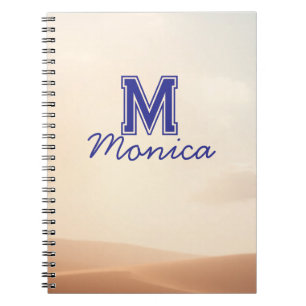 Elegantes Schriftname Notizbuch Notizblock