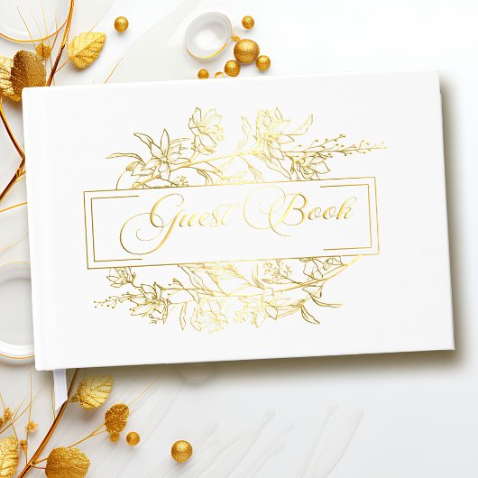 Elegantes Schriftzeichen Gästebuch