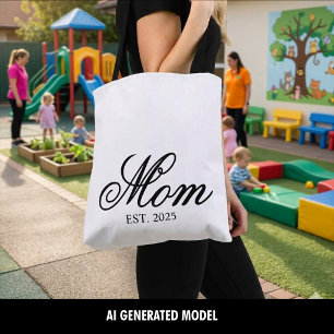 Elegantes Schriftzug-Mutter-Jahr-Personalisiertes  Tasche