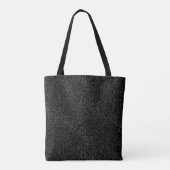 Elegantes Schwarz auf schwarzem Leopard-Tier druck Tasche (Rückseite)