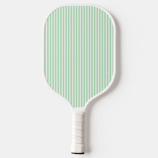 Elegantes, schwarz gestreiftes Monogramm-Picklebal Pickleball Schläger (Rückseite)