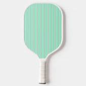 Elegantes, schwarz gestreiftes Monogramm-Picklebal Pickleball Schläger (Rückseite)