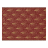 Elegantes Schwarz & Gold Art-Deko-Muster Tischdecke (Vorderseite (Horizontal))