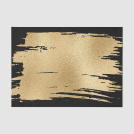 Elegantes Schwarz-Gold-Gewebe Seidenpapier