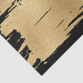 Elegantes Schwarz-Gold-Gewebe Seidenpapier (Ausschnitt)