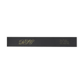 Elegantes Schwarz-Gold Monogramm (Person)