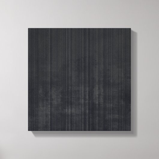 Elegantes Schwarz Grau rustikale Faser gestreift a Leinwanddruck (Vorderseite)