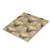 Elegantes Schwarz-Kunst-Deko-Muster Fliese (Seite)