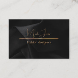 Elegantes Schwarz mit Golddetails Visitenkarte