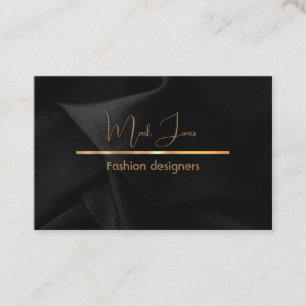 Elegantes Schwarz mit Golddetails Visitenkarte