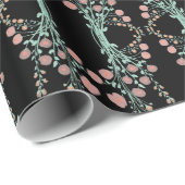 Elegantes Schwarz mit Rosa Geschenkpapier (Rolleneckpunkt)