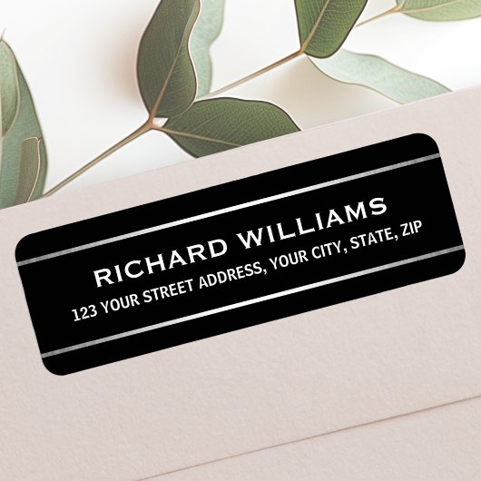 Elegantes Schwarz mit silberfarbenen Farbverlaufsg