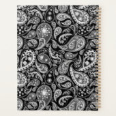 Elegantes Schwarz Paisley Planer (Rückseite)