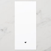 Elegantes Schwarz, Platzieren Einstellung Dankesch Programm (Rückseite)