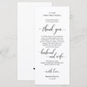 Elegantes Schwarz, Platzieren Einstellung Dankesch Programm (Vorne/Hinten)