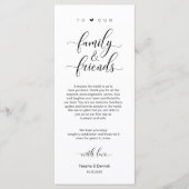 Elegantes Schwarz, Platzieren Einstellung Dankesch Programm (Vorderseite)