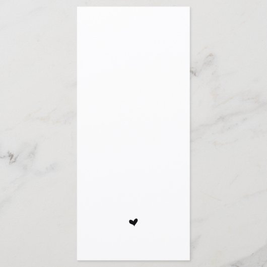 Elegantes Schwarz, Platzieren Einstellung Dankesch Programm (Rückseite)