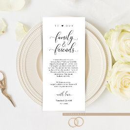 Elegantes Schwarz, Platzieren Einstellung Dankesch Programm