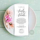 Elegantes Schwarz, Platzieren Einstellung Dankesch Programm