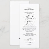 Elegantes Schwarz, Platzieren Einstellung Dankesch Programm (Vorne/Hinten)