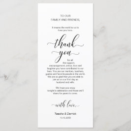 Elegantes Schwarz, Platzieren Einstellung Dankesch Programm