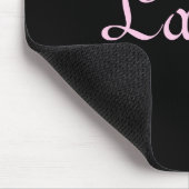 Elegantes Schwarz-Rosa-Mousepad Mousepad (Ecke)