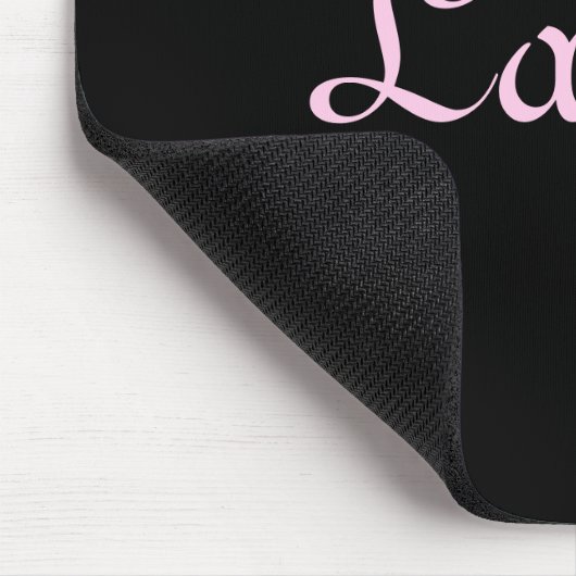 Elegantes Schwarz-Rosa-Mousepad Mousepad (Ecke)