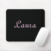 Elegantes Schwarz-Rosa-Mousepad Mousepad (Mit Mouse)