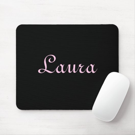 Elegantes Schwarz-Rosa-Mousepad Mousepad (Mit Mouse)