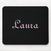 Elegantes Schwarz-Rosa-Mousepad Mousepad (Vorne)