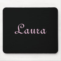Elegantes Schwarz-Rosa-Mousepad
