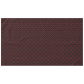 Elegantes Schwarz-Rot-Damaskus-Muster Tischdecke (Vorderseite (Horizontal))