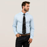 Elegantes Schwarz/Silber-Graues Leopard-Druckmuste Krawatte<br><div class="desc">Schwarz-Silber-Leopard-Druckmuster</div>