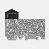 Elegantes Schwarz-Silber-Muster - Gefälligkeitsbox Geschenkschachtel (Ungefaltet)