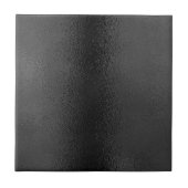 Elegantes Schwarz Textured Modern Matte Glossy Fliese (Vorderseite)