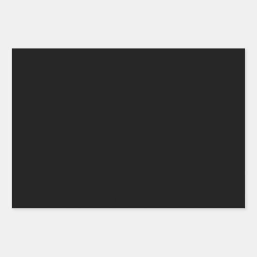 Elegantes Schwarz und Gold Geschenkpapier Set (Vorderseite 2)