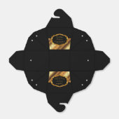 Elegantes Schwarz und Gold Geschenkschachtel (Ungefaltet)