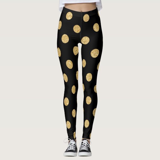 Elegantes Schwarz-und Leggings (Vorderseite)