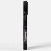 Elegantes Schwarz und Lila abstraktes Design Case-Mate iPhone Hülle (Rückseite / Rechts)