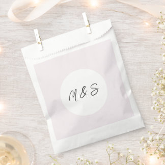 Elegantes Schwarz und Lila Minimalist Geschenktütchen