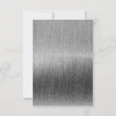 Elegantes Schwarz und Silberes Sternenhimmel - Sav Save The Date (Rückseite)