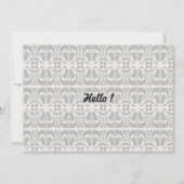 Elegantes Schwarz und Weiß Einladung (Vorderseite)