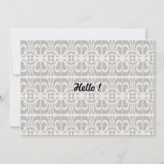 Elegantes Schwarz und Weiß Einladung (Vorderseite)