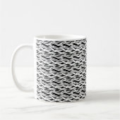 Elegantes Schwarz und Weiß Kaffeetasse (Links)