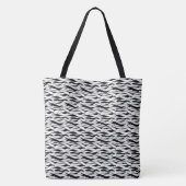Elegantes Schwarz und Weiß Tasche (Rückseite)